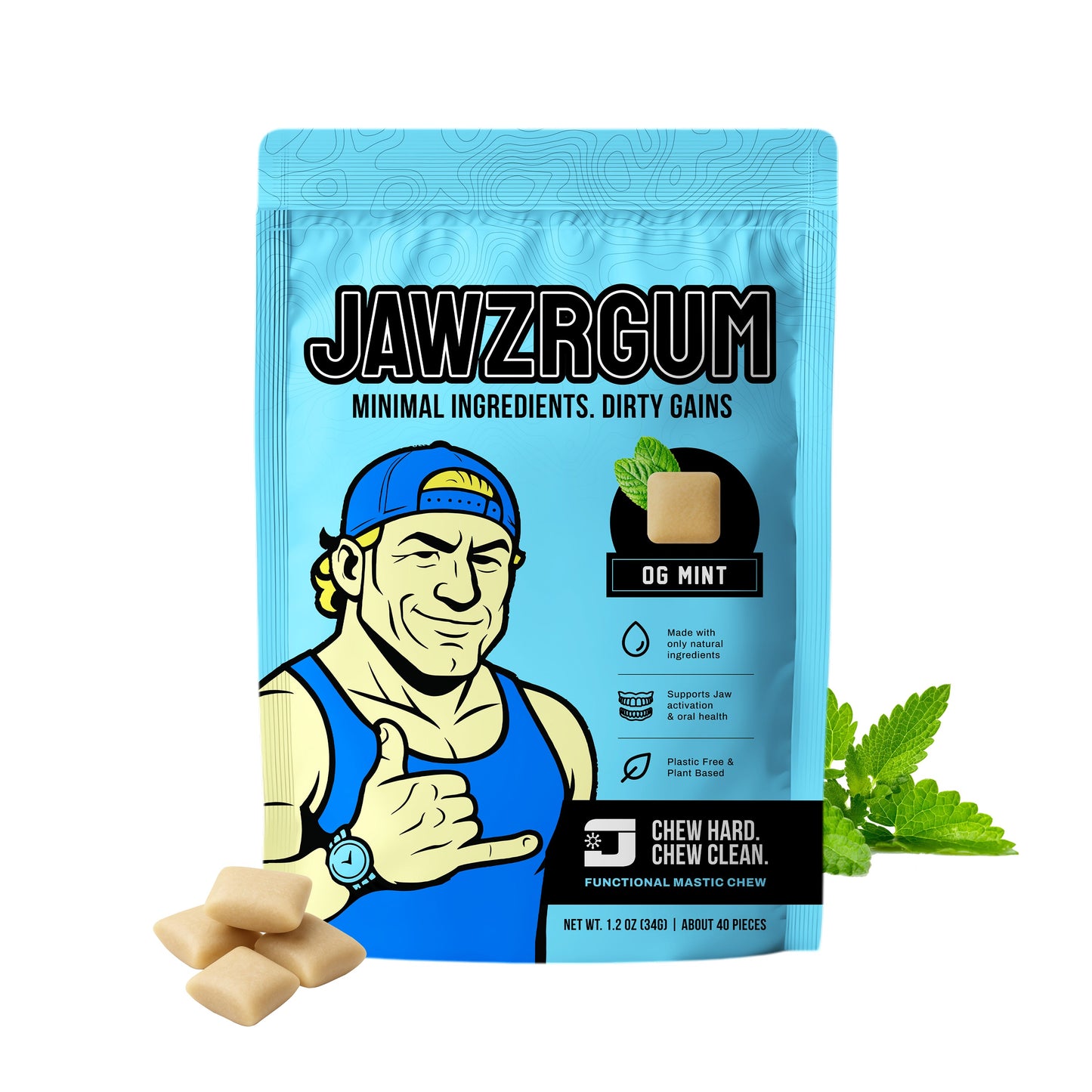 Jawzrgum - Mint Flavor 40 Pieces